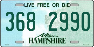 NH license plate 3682990