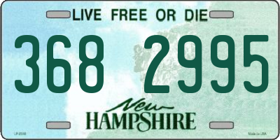 NH license plate 3682995