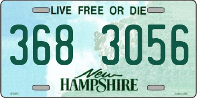 NH license plate 3683056