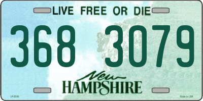 NH license plate 3683079