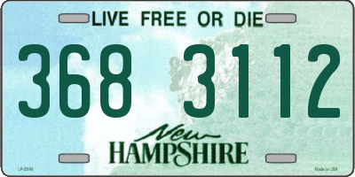 NH license plate 3683112