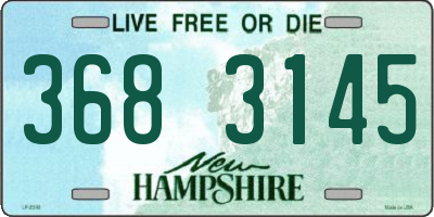 NH license plate 3683145