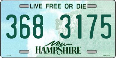 NH license plate 3683175