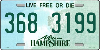 NH license plate 3683199