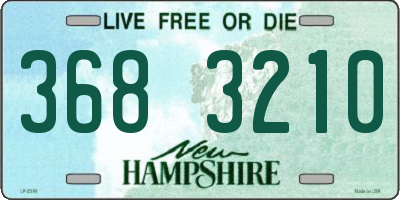 NH license plate 3683210