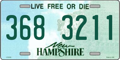NH license plate 3683211