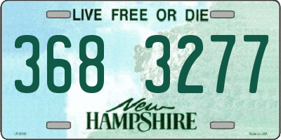 NH license plate 3683277