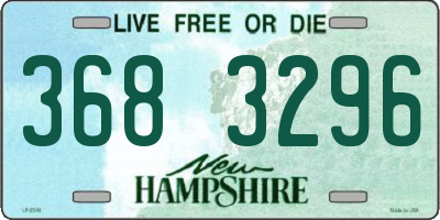 NH license plate 3683296