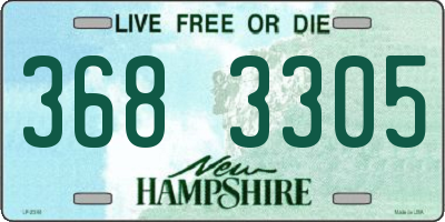 NH license plate 3683305
