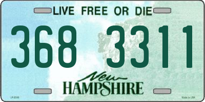 NH license plate 3683311