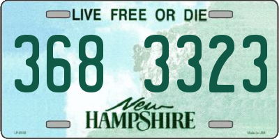 NH license plate 3683323