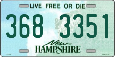 NH license plate 3683351