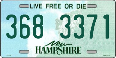 NH license plate 3683371