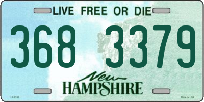 NH license plate 3683379