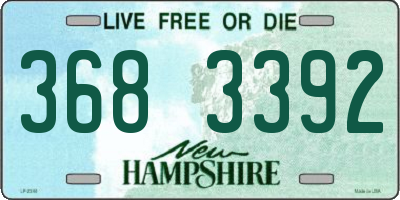 NH license plate 3683392
