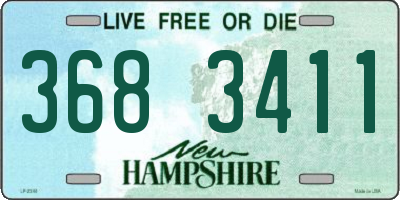 NH license plate 3683411