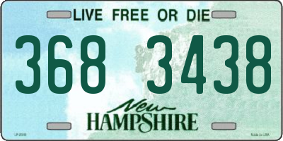 NH license plate 3683438