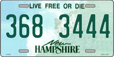 NH license plate 3683444