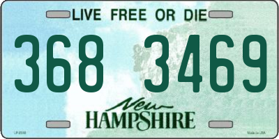 NH license plate 3683469