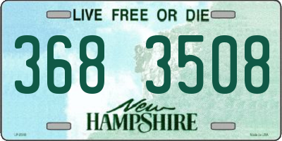 NH license plate 3683508