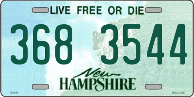 NH license plate 3683544