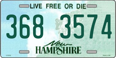 NH license plate 3683574