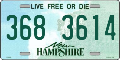 NH license plate 3683614