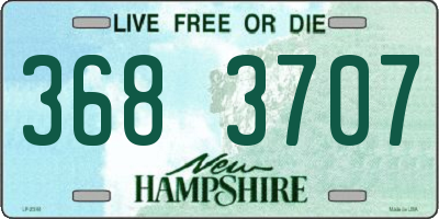NH license plate 3683707