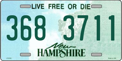 NH license plate 3683711