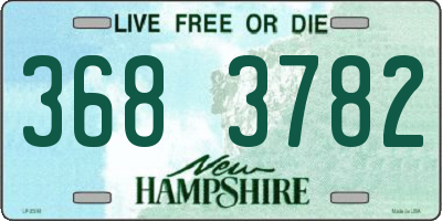 NH license plate 3683782