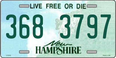 NH license plate 3683797
