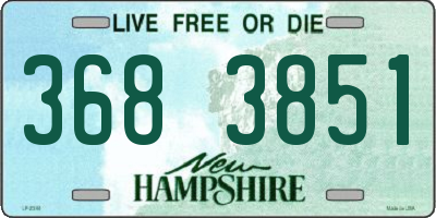 NH license plate 3683851