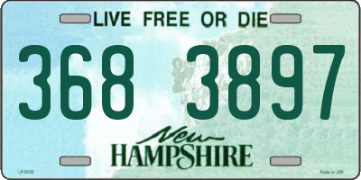 NH license plate 3683897
