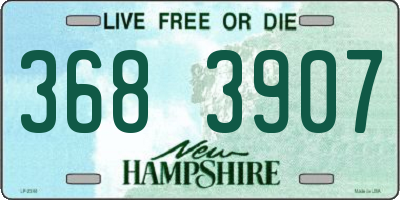 NH license plate 3683907