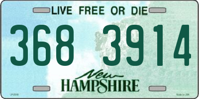 NH license plate 3683914