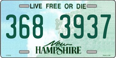 NH license plate 3683937