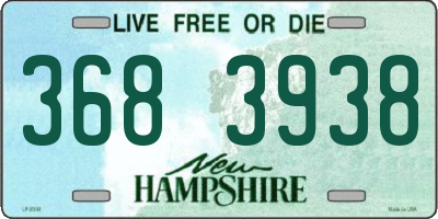 NH license plate 3683938