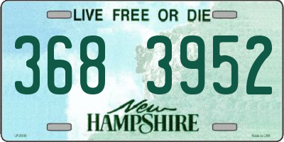 NH license plate 3683952