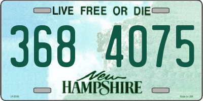 NH license plate 3684075