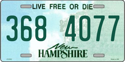 NH license plate 3684077