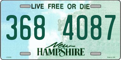 NH license plate 3684087