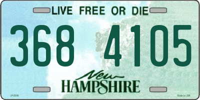 NH license plate 3684105
