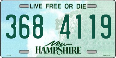 NH license plate 3684119