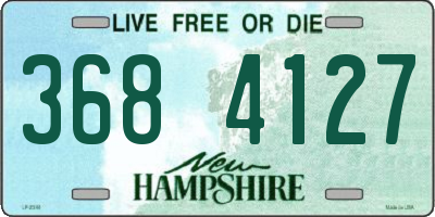 NH license plate 3684127