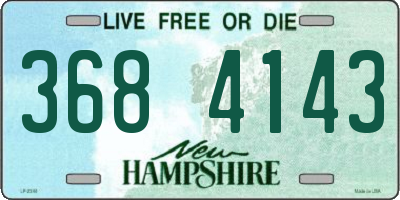 NH license plate 3684143