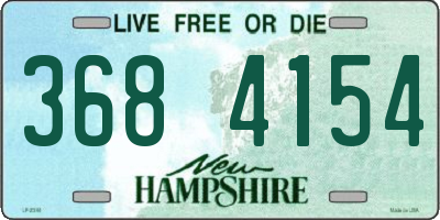 NH license plate 3684154