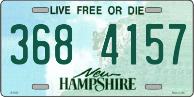 NH license plate 3684157