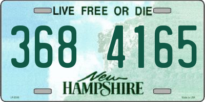 NH license plate 3684165