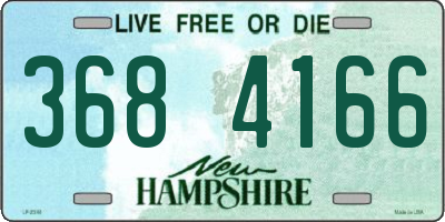 NH license plate 3684166