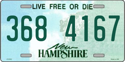 NH license plate 3684167